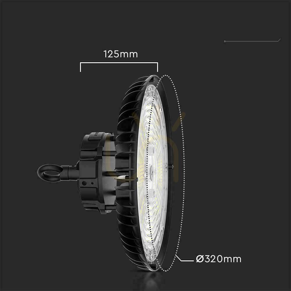 Spectacol V-TAC LED high bay LIFUD driver 0-10V 160Lm/W 120W/150W/200W VT-90202 corp de iluminat 27000lm V-TAC LED high bay LIFUD driver 0-10V 160Lm/W 120W/150W/200W VT-90202 corp de iluminat 27000lm