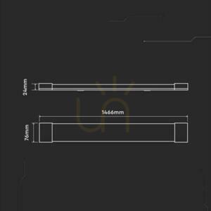 Corp liniar V-TAC VT-8-50 LED 50 W 6500 K, 6000 lm, 150 cm, aplicat, IP20, garanție 6 ani small 3