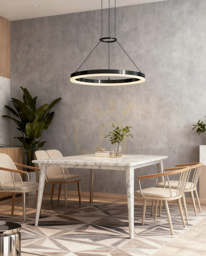 Verifica Lampă suspendată LED Aviano PERPIGNON 6049-0110, crom negru, 50 cm