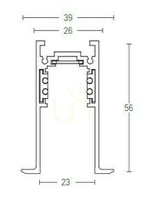 Pistă magnetică încastrată 3M negru ZAMBELIS 0 Pistă magnetică încastrată 3M negru ZAMBELIS small 0