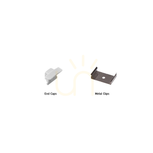 Verifica Set de accesorii pentru profilul LED Zambelis 20194: 4 capace și 4 cleme de fixare (20194-E)