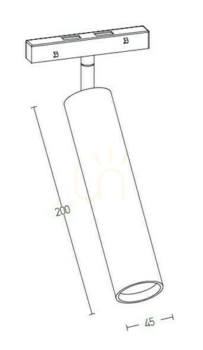 Verifica Track Light 15W 3000k negru ZAMBELIS