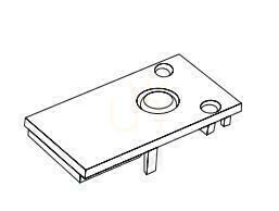 Capac lateral Zambelis 2098-B negru 5,2 × 2,6 cm small 1
