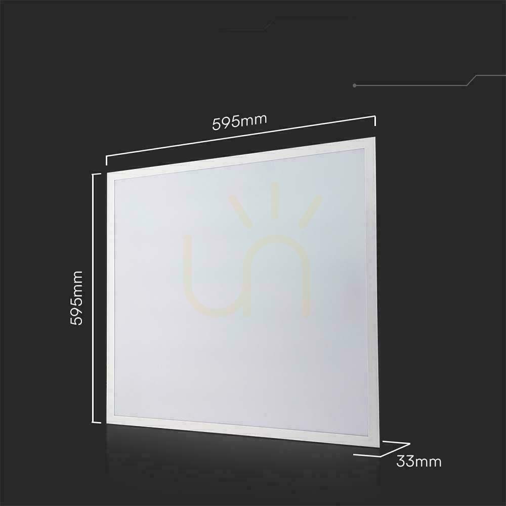 Vedere Panou LED V-TAC 40W 600x600 backlight 33mm 120Lm/W sursă de alimentare Philips VT-61040 4000K 4800lm 5 ani garanție Panou LED V-TAC 40W 600x600 backlight 33mm 120Lm/W sursă de alimentare Philips VT-61040 4000K 4800lm 5 ani garanție