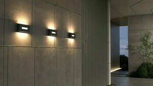 Aplică de perete exterior LED Lutec ARTEO gri aluminiu 12W 5117002454 small 3