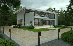 Stâlp de iluminat exterior Lutec ARTEO LED 12,5 W grafit 75 cm aluminiu 7217001454 small 1