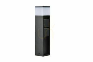 Stalp exterior LED Lutec Mains 7202203012 negru aluminiu 36,7 cm small 1