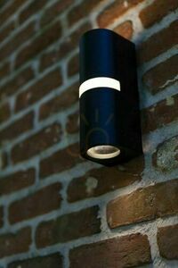Aplică de exterior Lutec MIKA 5117201012, up/down 2 × GU10 max 14 W + bandă LED, IP54, negru mat, 19 × 7,9 × 6,8 cm small 5