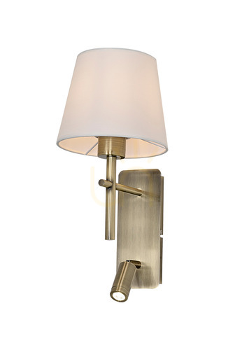 Verifica Lampă de perete LUNA W4106-2AB+WH Brown 1xE27