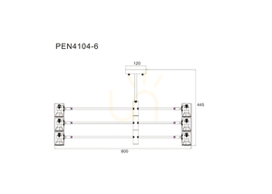 PEDRO PEN4104-6BK Lampă suspendată negru 6xGU10 1 PEDRO PEN4104-6BK Lampă suspendată negru 6xGU10 small 1