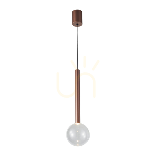 Verifica Lampă suspendată Italux Alinos LED cupru 12 cm PND-24019-1A-COPP