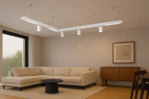 Set L LUNA-MAG lampă suspendată magnetică albă small 2