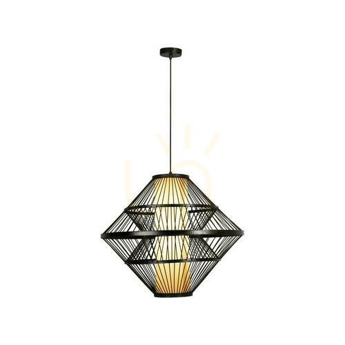 Verifica Lampă suspendată Lucide PASQUINO 21445/60/30 negru furnir natural Japandi 60 cm