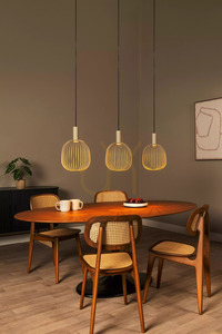 Lampă suspendată Lucide ESTEREL taupe, 3×GU10-MR11, 116 cm, 21446/03/41 small 8