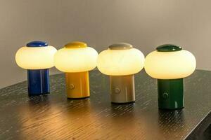 Lampă de masă Lucide GUSTAV LED albastră cu USB 44520/01/35 small 5