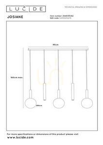 Lampă suspendată Lucide Josiane cupru 3xG9 21441/05/62 small 6