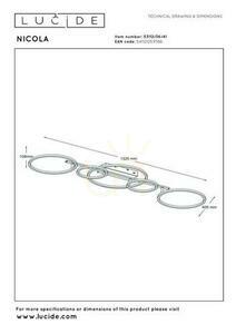 Plafon Lucide NICOLA LED bej 37W 40 cm 53112/36/41 small 7