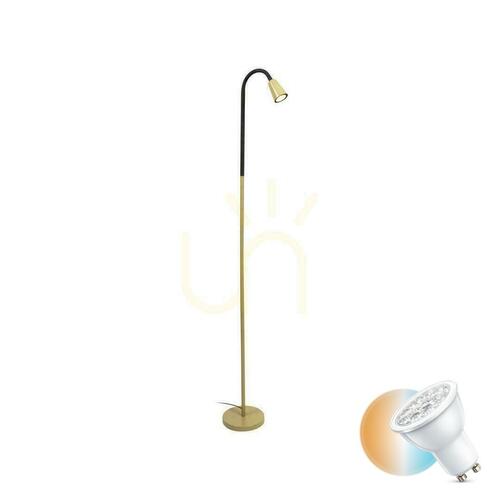 Verifica Lampă de podea Lucide Jasper verde metal GU10 141,5 cm 65706/01/33