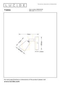 Aplica de perete Lucide TIANA bej metal GU10 65901/01/05 small 4
