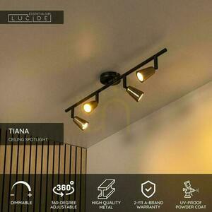 Plafonieră exterior Lucide TIANA bej negru metal 4x GU10 65901/04/05 small 3