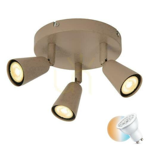 Verifica Spot de tavan Lucide TIANA taupe 3xGU10 65901/13/41