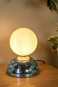 Lampă de masă Lucide GLITZER albastră sticlă metal 14 cm 10527/01/35 small 4