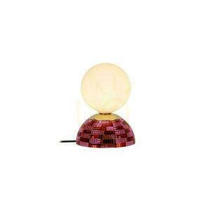 Lampă de masă Lucide GLITZER cu bază roz, sticlă și metal, Ø14 cm, G9 10527/01/66 small 1