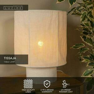 Lampă de masă Lucide Tissaja alb in beton E27 41 cm 06528/41/31 small 3