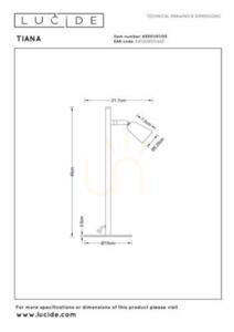 Lampă de masă Lucide TIANA bej metal modern 65501/01/05 small 4