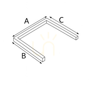 Set U LUNA-MAG lumină magnetică montată la suprafață alb small 1