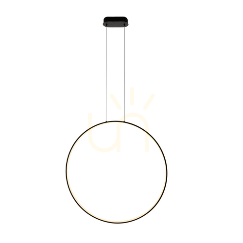 Verifica Lampă suspendată Max Light Visual 28W negru 80 cm P0654