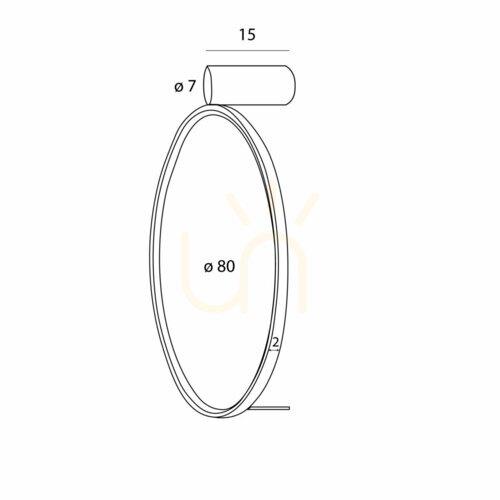 Verifica Lampă de perete LED Max Light Visual alb 80 cm 28W 3000K W0436