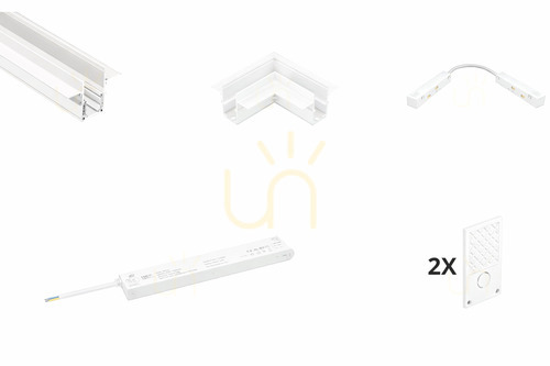 Verifica Set U LUNA-MAG iluminat magnetic de încastrat alb