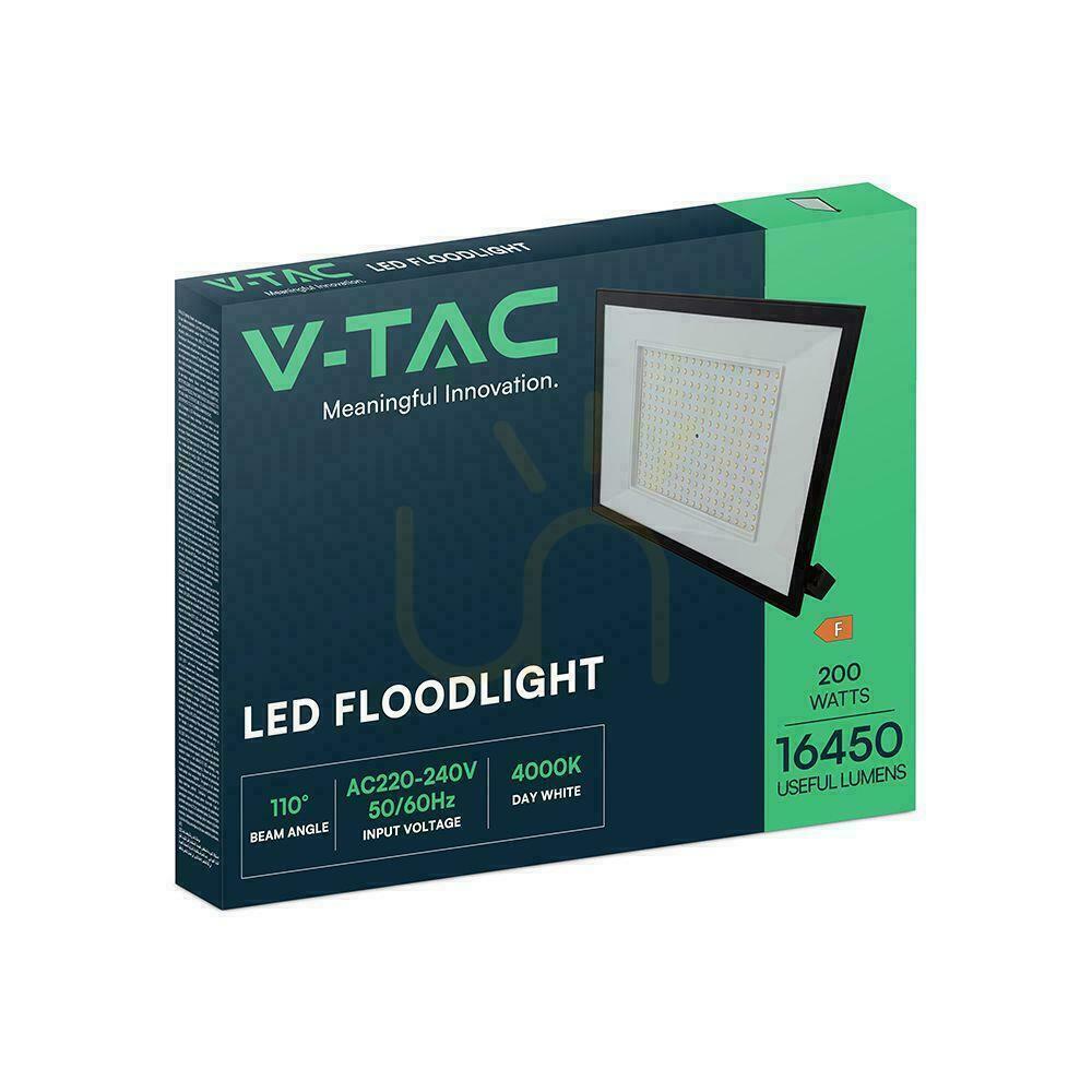 previzualizare V-TAC 200W LED SMD proiector 6400K negru VT-44208 6500K 16450lm. V-TAC 200W LED SMD proiector 6400K negru VT-44208 6500K 16450lm.
