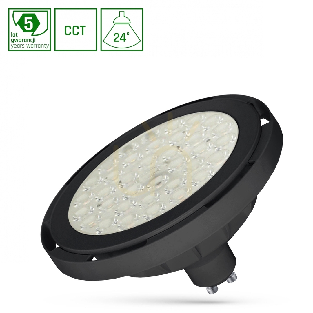Verifica Bec LED Ar111 GU10 230V 8.5W Smd 24 St CCT Spectru negru Garanție de 5 ani Bec LED Ar111 GU10 230V 8.5W Smd 24 St CCT Spectru negru Garanție de 5 ani