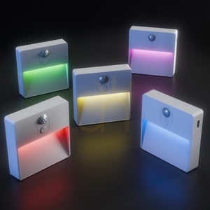 Lumina Pop RGBw+Dim PIR iluminat scări 500mah Usb C alb 78x80x22 2 Pack. 1 Lumina Pop RGBw+Dim PIR iluminat scări 500mah Usb C alb 78x80x22 2 Pack. small 1