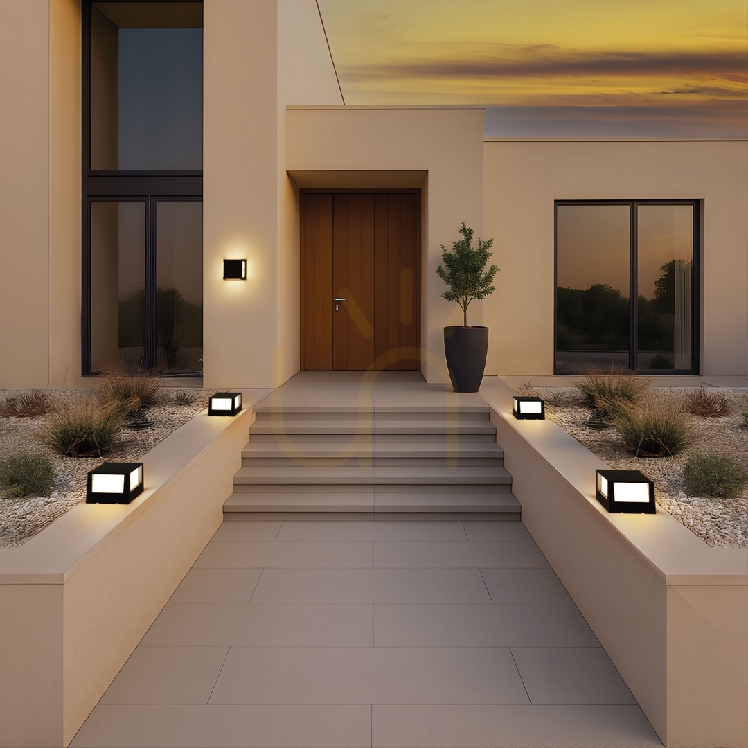 Afişa Verto Square Cup 10W CCT lampă de perete pentru exterior 230V IP65 160 X160 X110mm Negru Verto Square Cup 10W CCT lampă de perete pentru exterior 230V IP65 160 X160 X110mm Negru