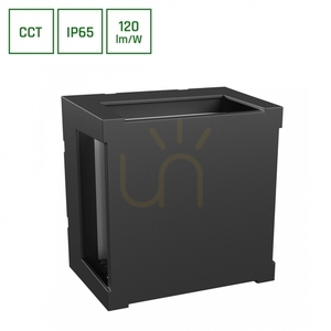 Verto Square Cup 10W CCT lampă de perete pentru exterior 230V IP65 160 X160 X110mm Negru 0 Verto Square Cup 10W CCT lampă de perete pentru exterior 230V IP65 160 X160 X110mm Negru small 0