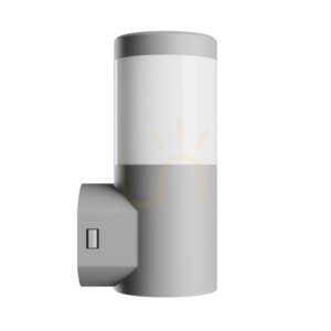 Lampă de perete pentru exterior Stella Column Wall GU10 6W CCT 230V 270 St IP44 Ik08 100 X130 X245mm Grey Round Facade. small 2