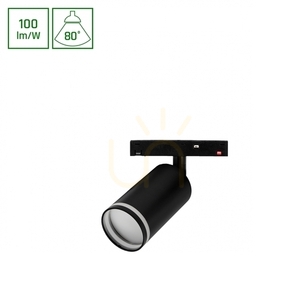 Spot pentru bare de autobuz Sistem Shift Basic Spot S Ring Corp de iluminat direcțional 55 X100 X160mm 7W 4000 K Negru small 1