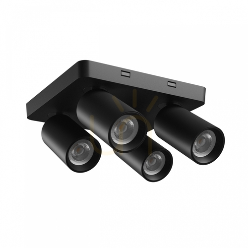 Verifica MADARA Altro Spot pătrat 4x GU10 230V IP20 220 X220 X134mm Negru