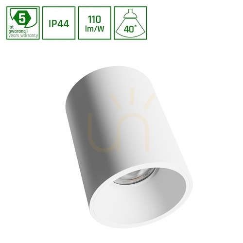 Verifica Downlight ORBITO montat la suprafață 10W WW 230V 40 St IP44 Ugr<19 Ra90 Fi75 X100mm Alb rotund 5 ani