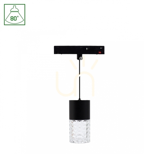 Verifica Sistem Shift Basic Hangit Crystal Suspension Lampă 55 X110mm (1100 Wire) 7W 2700 K Negru.