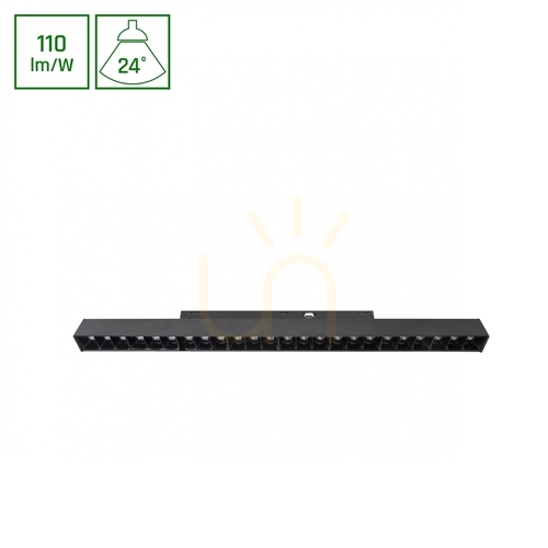 Verifica Sistem Shift Basic Gridm corp de iluminat liniar 330mm 18W 2700 K negru