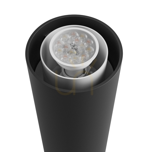 Verifica Coloana Stella GU10 6W CCT 230V 270 St IP44 Lampă de exterior în picioare Ik08 175 X722mm Negru rotund.