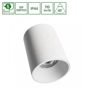 Downlight ORBITO montat la suprafață 14 27W WW 230V 40 St IP44 Ugr<19 Ra90 Fi115 X152mm Alb rotund 5 ani small 0