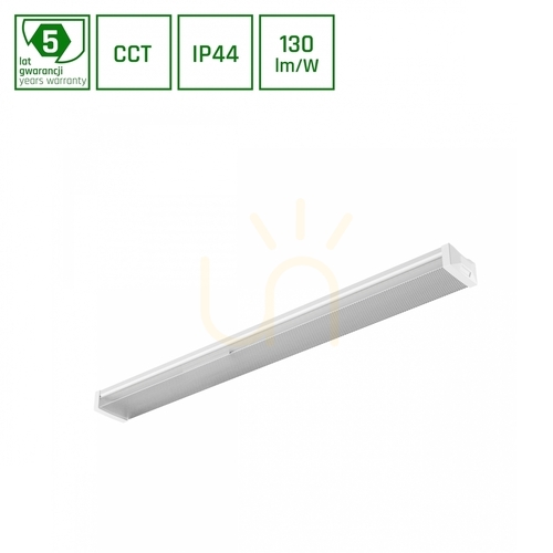 Verifica LIMEA PRISMATICA 1200mm Bară de iluminat 40 W/30 W/20W 3 CCT 230V 100st IP44 Ik10 1200x115x60mm 5 ani garanție.