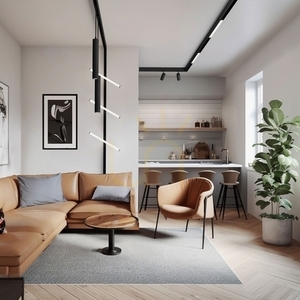 Sistem Shift Smart Line S Linear Light Fixture 304x23x42mm 8W 100st Black CCT/Dim 5 ani garanție. small 6