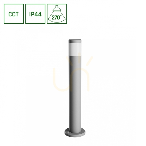 Verifica Coloana Stella GU10 6W CCT 230V 270 St IP44 Lampă de exterior în picioare Ik08 175 X722mm gri rotund.