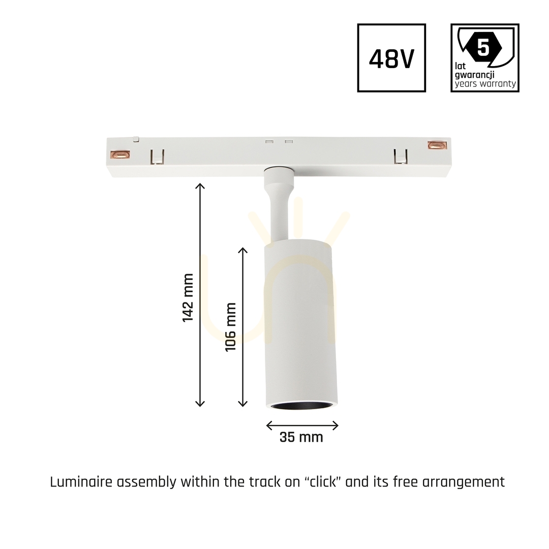 Vedere Spot pentru Busbars System Shift Smart Spot S Corp de iluminat direcțional 35x80x120mm 6W 24st Alb CCT/Dim 5 ani garanție. Spot pentru Busbars System Shift Smart Spot S Corp de iluminat direcțional 35x80x120mm 6W 24st Alb CCT/Dim 5 ani garanție.